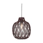 Good&Mojo Hanglamp Mendoza Bamboe Burgundy L | Geschikt voor 1x E27 