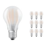 Voordeelpak 10x Ledvance CLASSIC LED E27 Peer Filament Mat 7.5W 1055lm - 827 Zeer Warm Wit | Vervangt 75W