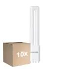 Voordeelpak 10x Noxion Lucent PL-L LED 7.9W 1000lm - 840 Koel Wit | 4-Pin - Vervangt 18W