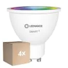 Voordeelpak 4x Ledvance Smart+ Wifi GU10 Spot 5W 350lm 45D - 827-865 Afstembaar Wit | RGBW - Dimbaar - Vervangt 50W